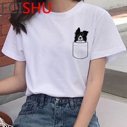 Women's TShirt Shiba Inu French Bulldog Border Collie Corgi Pug t shirt summer top female harajuku kawaii tumblr clothes 230510