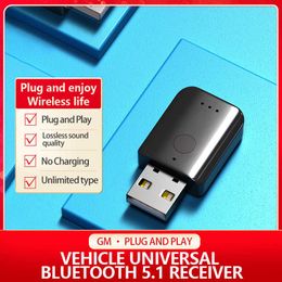 Bluetooth 5.1FM transmitter car Bluetooth receiver hands-free car Bluetooth adapter universal new model for communication