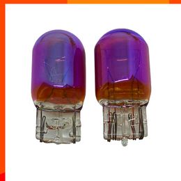 New 40pcs T20 7443 7440 12v 21W Sidelight car bulb halogen lamp warning light turning auto Natural Glass Diadem Chrome Amber 5000K