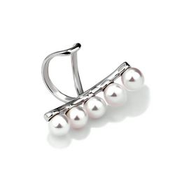 Backs Earrings Clip-on & Screw Back ONLY 1PC Authentic 925 Sterling Silver Shell Pearl Ear-Bone Cuff Clip (No Pierced) C-E1111