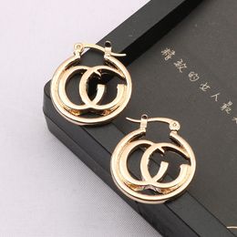 Luxury Earrings Designer Letters Stud Earring Dangle 18K Gold Plated Geometric Brand Jewelry Marry Wedding Party Jewelry Accessories