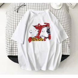 Men's T Shirts Kawaii Harajuku Shirt Men Ullzang Cute T-shirt Grunge Aesthetic Graphic Tshirt 90s Fashion Top Tees Female White