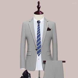 Men's Suits Custom Made Groom Wedding Dress Blazer Pants Business High-end Classic Trousers SA04-58999
