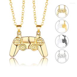 Pendant Necklaces 2Pcs/Lot PS4 Game Console Necklace For Women Magnetic Controller Couple Valentine's Day Gift Jewellery Dz452