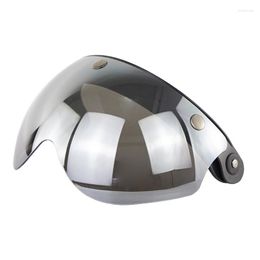 Motorcycle Helmets Helmet Bubble Visor 3-Snap Design Flip Up Down Open Face Lens Gift For Motorcross Enthusiasts Windproof