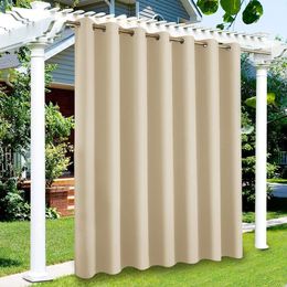 Curtain Outdoor s for Patio Rustproof Grommet Top Waterproof Window Drapes Porch Pergola Cabana Gazebo and Sun Room 230510