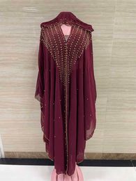 Ethnic Clothing Free Size African Sequins Dress for Women Traditional Kaftan Robe Elegant Ladies Wedding Gown Femme Party Dresses Muslim Abaya 230510