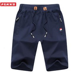 Men's Shorts FGKKS Quality Brand Men Casual Summer Male Fashion Short Solid Color Fitness Breathable 230510