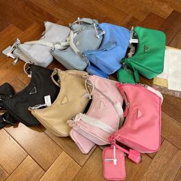 Nylon Bag fashion Designer Sale 3 Piece Hobo Shoulder Women Crossbody Versatile Handbag Luxury Fashion Leather Handbags Black Pink Bags good