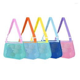 Storage Bags 1Pc Creative Summer Outdoor Travel Children Beach Mesh Bag One Shoulder Backpack Toy Clothing Shell