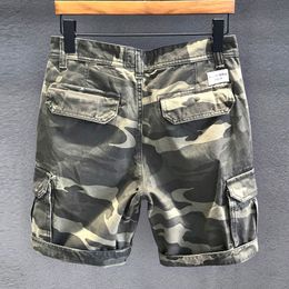 Men's Shorts Summer Men's Outdoor Camouflage Cargo Shorts Men Pocket Casual Shorts High Waist Loose Straight Baggy Shorts Q63 230510