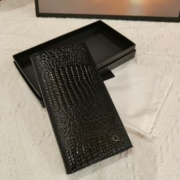 men business wallet luxury cardholder designer messenger bag crocodile leather portfolio Cheque storage bag suit purse box included