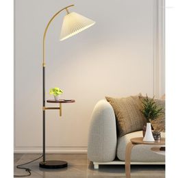 Floor Lamps Led Lights With Coffee Table Living Room Sofa Side Study Standing Lamp Bedroom Wireless Charging Integrated Bedside