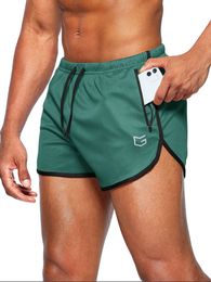 Men's Shorts G Gradual Men's 3'' Running Gym Shorts Athletic Liner 2 Zipper Pockets Quick Dry 230510