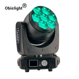 Стадия DJ DMX Bee Eye Led Light 7x40W RGBW Ротационная стирка движущаяся головка