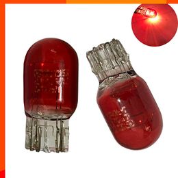 New 10pcs T20 W21W 582 7440 T20 W21/5W 580 7443 red Glass 12V 21W 21/5W Super White amber blue Car Signal Lamp Auto Bulb