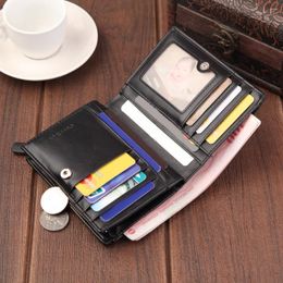 Wallets Wallet Short Slim Coin Purses Money Bag Clip Holder PU Leather Men Card Purse Monederos Carteras