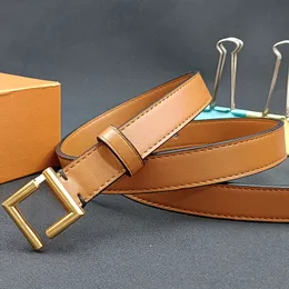 Womens Mens designer belts for women Fashion Golden Black Buckle Ladies Waistband letter Buckles lady thin F Belt with box
