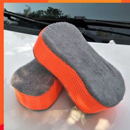 New Car Supplies Auto Wash Tools Absorbent Car Home Wash Sponge Extra Large Cleaning Honeycomb Coral Car Yellow Thick Sponge Block