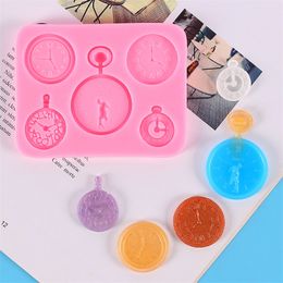 100pcs Various Clock Silicone Mould Fondant Cake Decoration Chocolate DIY Gypsum Clay Handmade Craft Drip Glue Baking Supplies