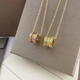 Luxury brand necklace designer for women fashionable new titanium steel pendant necklace high-quality 18k gold A niche