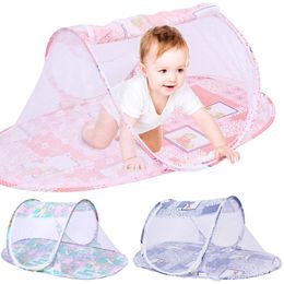 Crib Netting Foldable Baby Crib Netting Portable Baby Bed Mosquito Net born Tent Travel Bed Netting For Infant Mosquito Nets Baby Bedding 230510