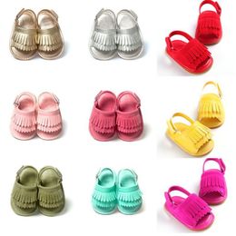 Sandals Baby Girl Summer Shoes Casual Fashion For s PU Fringed 9 Colours 230509