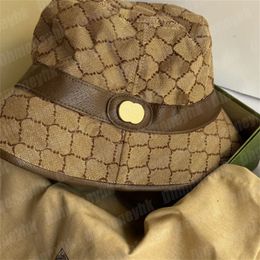 Gold Buckle Designer Bucket Hats for Men Denim Canvas Brown Beanies Woman Luxury g Caps Summer Bonnets Wide Brim Hat Hiking Cap