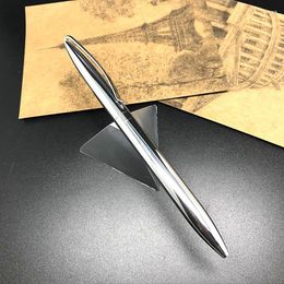 Brilliant Sliver Metal Triangle Base Table / Desk Ballpoint Pen Finance Banking Magmetic Holder Gift Set