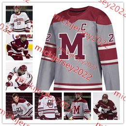 Scott Morrow Eric Faith UMass Minutemen Hockey Jersey Reed Lebster 22 Jerry Harding 1 Luke Pavicich 19 Ryan Sullivan UMass Jerseys Custom Stitched Mens Youth