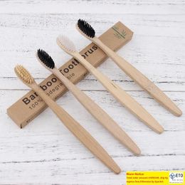 Wooden Toothbrush Environmental Protection Natural Bamboo Toothbrush Oral Care Soft Bristle For Home or hotel With Box