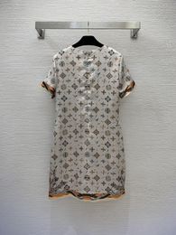 Street Style Dresses Designer 2023 New Summer Autumn O Neck Short Sleeve Fashion Milan Runway Dress Brand Same Women's 0MXK