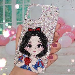 Designer Rhinestone Phone case Luxury Full Diamond Princess Suitable for iPhone 14 13 12 Pro max 12 14plus soft shell Anti-fall phone case