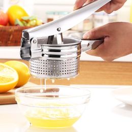 Fruit Vegetable Tools Stainless Steel Juicer Mash Potato Masher Manual Juicer Household Squeeze Juicer Fruit Orange Juicer Household Gadgets Kitchen 230511