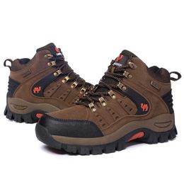 Hiking Footwear Tnis de caminhada alto para homem e mulher sapato durvel prova d'gua antiderrapante uso ao ar livre escalada ttica militar 2021 P230511