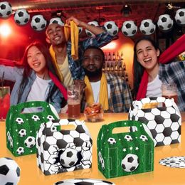 Gift Wrap Sports Theme Boxes With Handle Football Goody Bags Candy Box For Birthday