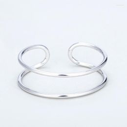 Bangle 2023 Double-layer Line Bracelet Women Trendy Texture Fashion Design Creative High-quality Jewellery