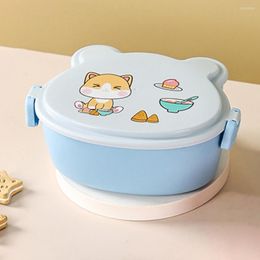 Dinnerware Sets 1 Set Lunch Container Durable Leakproof Lovely School Picnic Bento Storage Box Supply