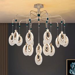 Crystal Peacock Pendant Lamps Modern Romantic Hanging Pendant Lights Fixture American Luxury Luminarias Dining Living Room Bedroom Home Indoor Lighting Decor