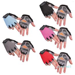 Cycling Gloves MTB Bike Glove Anti Slip Breathable Outdoor Half Finger Sports Short For Accessory
