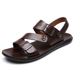 Sapatos de verão casual confortável de pé aberto calçados de praia macho masculino sandálias 230509