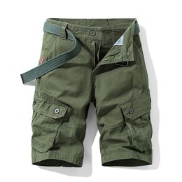 Men's Shorts Men's Cargo Short Summer Cotton Army Tactical Fashion Khaki Multi-pocket Casual Short Pants Loose Military Shorts Men 230511