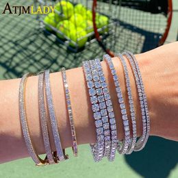 Chain Selling High Quality Iced Out Bling 5A Cubic Zirconia 3MM Tennis Hip Hop Mens Engagement Bracelet For Boy 230511