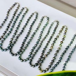 Chains XX2023 Salt Water 9-12mm Baroque Nature Tahiti Pearls Necklaces For Women Holidays Presents