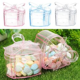 Gift Wrap 1pc Creative Transparent Plastic Storage Box Wedding Favour Candy Baby Sugar Coffee Home Decorations