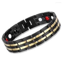 Link Bracelets Anniversary Fashion Stainless Steel Health Magnetic Bracelet Titanium