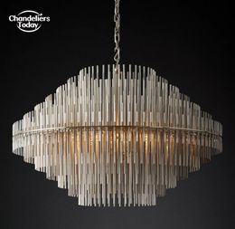 Emile Round Chandeliers Modern Retro LED Brass Pendant Light Fixtures for Living Room Dining Room Bedroom Hanging Lamps Lustre