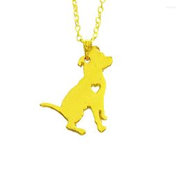 Pendant Necklaces Fashion Pit Bull Necklace Pitbull Custom Dog Pet Puppy Animal Pets Jewelry Choker Women Gift