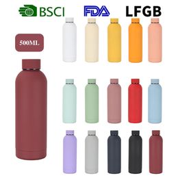 new!! 304 stainless steel small mouth bottle outdoor sports car portable thermal insulation cup cold water bottle L01