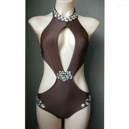 Women's Swimwear 2023 Vacation Rhinestone Bikini Diamond Push Up Swimsuit Open Bathing Suit Sexy Women Beachwear